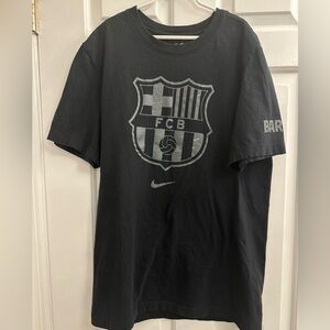 Nike FCB Gray and Black Tee Shirt, Barcelona, Barca, Futbol